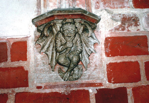A corbel with a sculpture of devil from the Malbork Castle, shown as Figure C4 in my Polish treatise [4B] and also as Figure N5 in my Polish monograph [1/3].